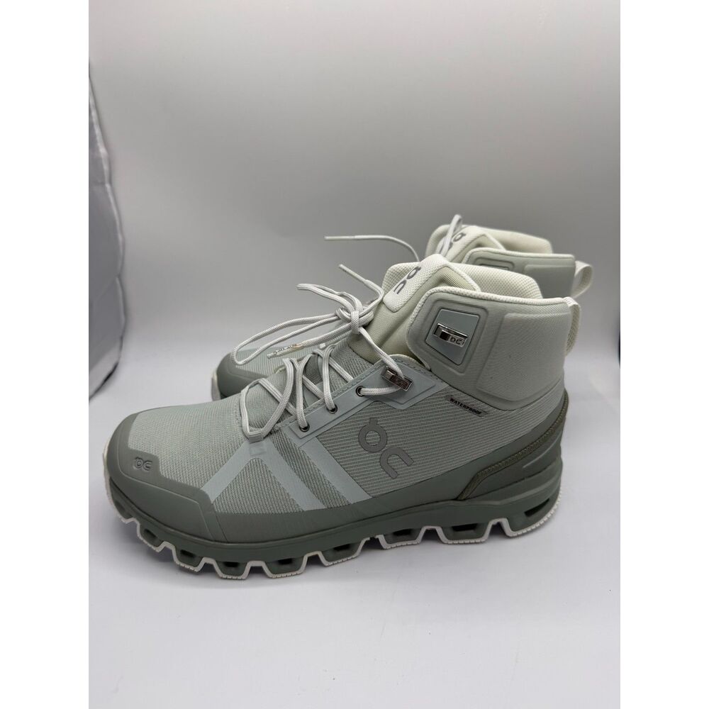 On Women's Cloudrock Waterproof Sneakers,  Mineral/Kelp, 10.5 Medium US